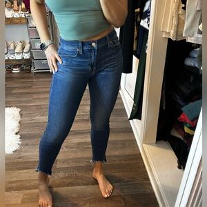 7 for all mankind high rise skinny jeans